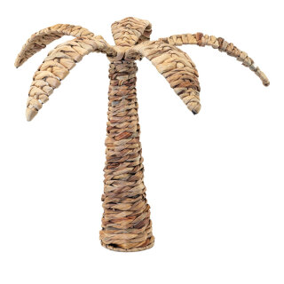 Palme aus natürlichem Flechtmaterial, mehrteilig     Groesse: Ø: 42cm, H: 40cm - Farbe: natur