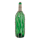 Bottle message with cork decorated with rope, made of...