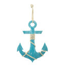 Anchor with rope hanger, made of wood H: 50cm, W: 36cm...