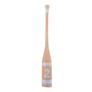 Paddle made of wood     Size: H: 65cm, W: 8cm    Color: orange/white