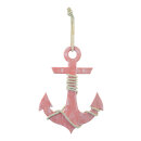 Anchor with rope hanger, made of wood     Size: H: 50cm,...