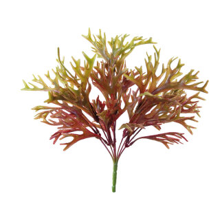 Seegras-Büschel künstlich     Groesse: 37cm    Farbe: rot/grün
