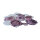 Shells in net 300g     Size: 7-8cm    Color: white/purple