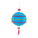 Paper lantern decorated, with hanger     Size: H: 65cm...