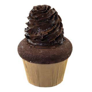 Chocolate cupcake XL, made of hard foam H: 24cm Color: brown
