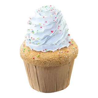Cream cupcake XL, made of hard foam H: 24cm Color: multicoloured
