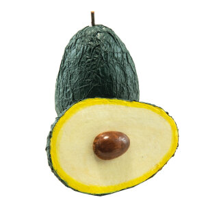 Avocado 1 1/2 pcs. - Material: made of hard foam - Color: green - Size: H: 12cm