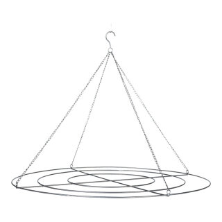 Grating rings 3-fold, with chain to hang, for presenting decoration     Size: Ø40, 60 & 80cm    Color: silver