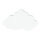 Wolke aus Styropor beflockt     Groesse:60x35cm    Farbe:weiß   Info: SCHWER ENTFLAMMBAR