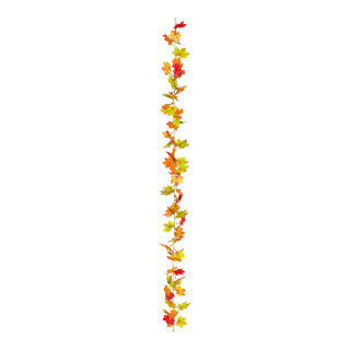 Ahornblattgirlande ca. 70 kleine Blätter     Groesse:180cm    Farbe:orange/natur