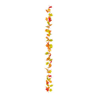 Ahornblattgirlande ca. 70 kleine Blätter     Groesse: 180cm    Farbe: orange/natur