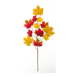 XL Ahornblattzweig ca. 40 kleine Blätter     Groesse:86cm    Farbe:orange/natur