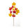 XL maple leaf twig ca. 40 small leaves - Material:  - Color: orange/natural - Size: 86cm