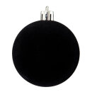 Christmas balls flocked 12 pcs./blister - Material:  -...