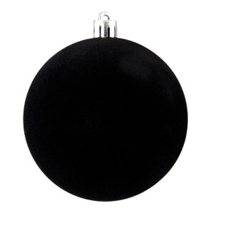 Weihnachtskugel-Kunststoff  Größe:Ø 8cm,  Farbe: schwarz