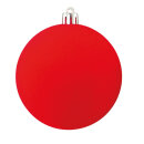 Weihnachtskugel-Kunststoff  Größe:Ø 8cm,  Farbe: rot...