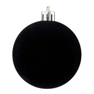 Weihnachtskugel-Kunststoff  Größe:Ø 10cm,  Farbe: schwarz