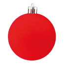 Weihnachtskugel-Kunststoff  Größe:Ø 14cm,  Farbe: rot