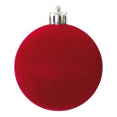Weihnachtskugel-Kunststoff  Größe:Ø 14cm,  Farbe: bordeaux