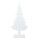 Wooden tree pine tree-shaped - Material: with wooden foot - Color: white - Size: 60x30x8cm