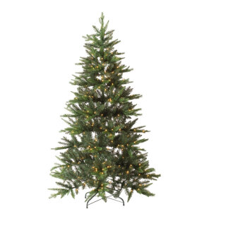 Noble fir with 500 LEDs 994 tips 500 LEDs PE/PVC-Mix - Material: with metal stand - Color: green/warm white - Size: 180cm X Ø ca. 100cm