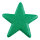 Star glittered with hanger - Material: made of styrofoam - Color: green - Size: Ø 25cm