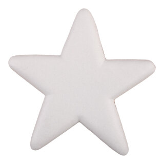 Stern beglittert, mit Hänger, aus Styropor Größe:Ø25cm,  Farbe: weiß