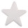 Stern beglittert, mit Hänger, aus Styropor     Groesse:Ø 25cm    Farbe:weiß