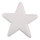 Star glittered with hanger - Material: made of styrofoam - Color: white - Size: Ø 25cm