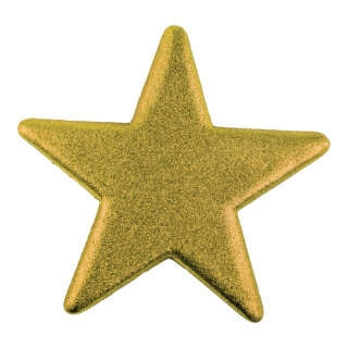 Star glittered with hanger - Material: made of styrofoam - Color: gold - Size: Ø 40cm