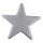 Stern beglittert, mit Hänger, aus Styropor     Groesse:Ø 40cm    Farbe:silber