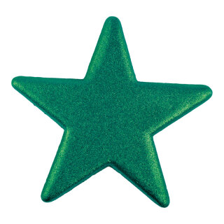 Stern beglittert, mit Hänger, aus Styropor Größe:Ø40cm,  Farbe: grün