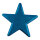 Stern beglittert, mit Hänger, aus Styropor     Groesse:Ø 40cm    Farbe:blau