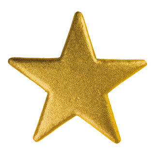 Stern beglittert, mit Hänger, aus Styropor     Groesse: Ø 50cm    Farbe: gold