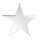 Star glittered with hanger - Material: made of styrofoam - Color: white - Size: Ø 50cm