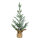 Christmas tree snowed in jute bag - Material: 100% PE-tips - Color: green/white - Size: 50cm