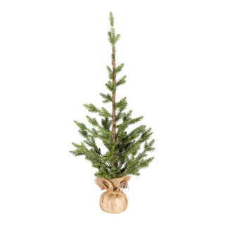 Christmas tree in jute bag - Material: 100% PE-tips - Color: green - Size: 90cm