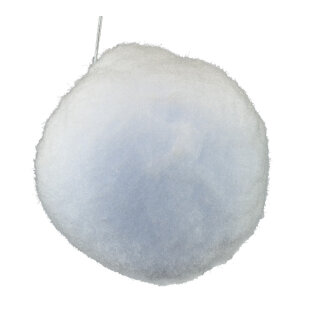 Snowballs 6 pieces/bag with hanger made of fleece - Material:  - Color: white - Size: Ø6cm