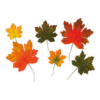Maple leaves set of 6 - Material: in polybag - Color: multicoloured - Size: 37x32cm 27x23cm X 21x17cm