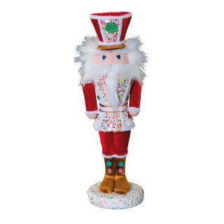 Nutcracker in uniform self-standing - Material:  - Color: multicoloured - Size: H: 41cm