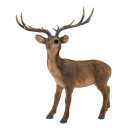 Hirsch stehend     Groesse: 83x40x92cm    Farbe: braun