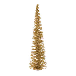 Tannenbaum aus Metalldraht Größe:H: 60cm, Ø 14cm,  Farbe: gold