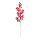 Beerenzweig mit großen Beeren, aus Styropor     Groesse: 60cm    Farbe: rot