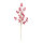 Beerenzweig mit kleinen Beeren, aus Styropor     Groesse: 60cm    Farbe: rot