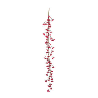 Beerengirlande mit kleinen Beeren, aus Styropor     Groesse: 150cm    Farbe: rot