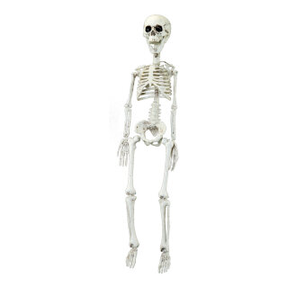 Skelett zum Hängen, aus Kunststoff Größe:75cm,  Farbe: natur