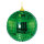 Mirror ball made of styrofoam - Material: with mirror plates - Color: green - Size: Ø8cm