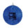 Spiegelkugel aus Styropor, mit Spiegelplättchen     Groesse: Ø8cm    Farbe: blau