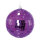Mirror ball made of styrofoam - Material: with mirror plates - Color: violet - Size: Ø10cm