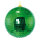 Mirror ball made of styrofoam - Material: with mirror plates - Color: green - Size: Ø15cm